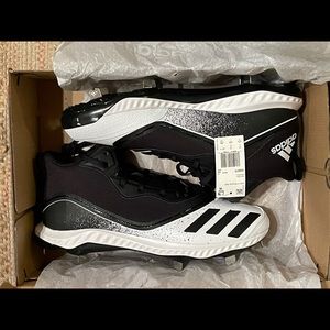 Adidas Icon V Bounce Mid Cleats Cloud White/Core Black